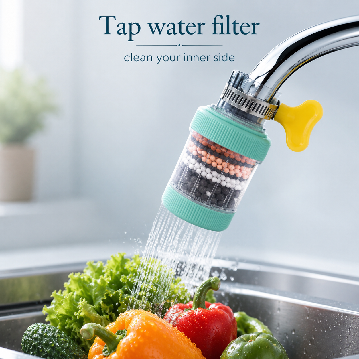360° Adjustable Faucet Filter Aerator – Water Saving Sink Tap Sprayer with Mesh Core Filter for Kitchen & Bathroom